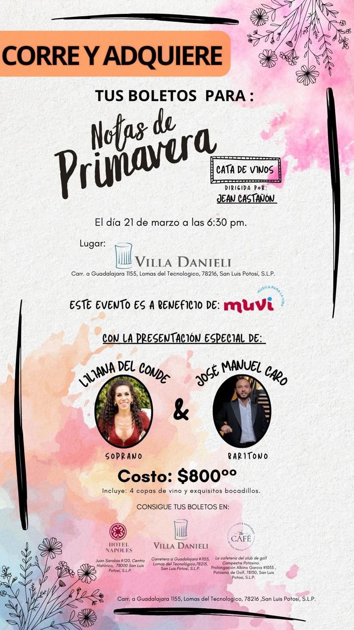 Concierto Notas de Primavera cpn Liliana del Conde Y José Manuel Caro